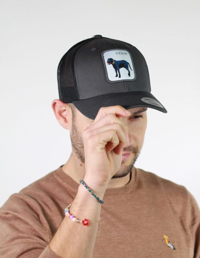 Gorra visera amb pegat "Ca de bestiar"