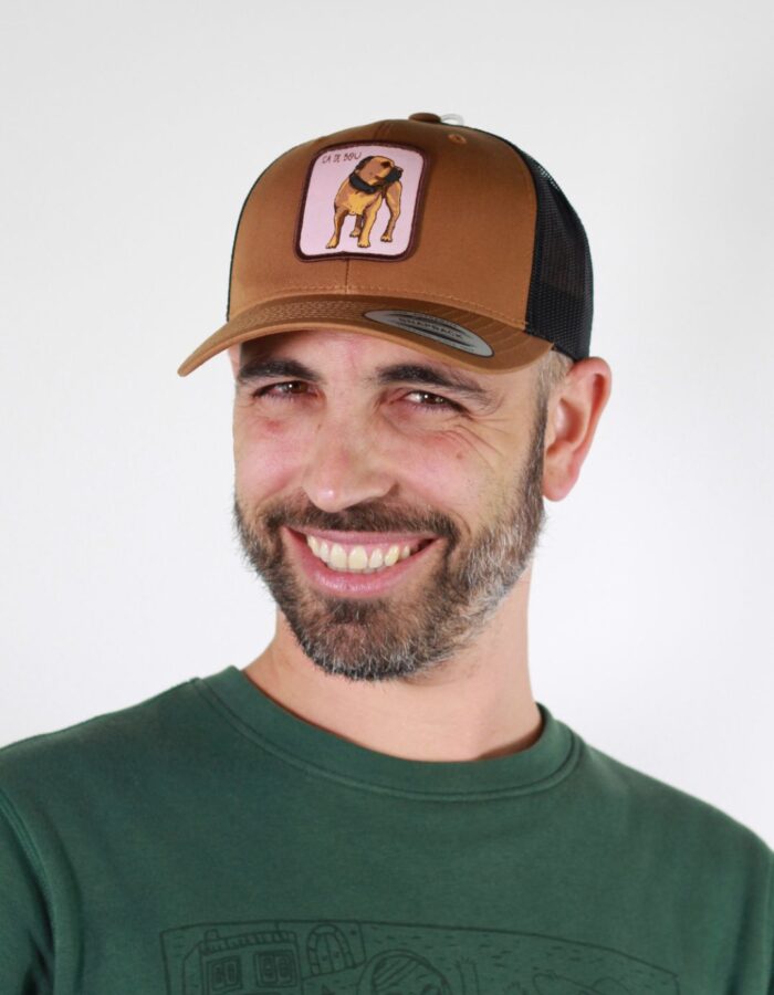 Gorra visera amb pegat "Ca de bou"