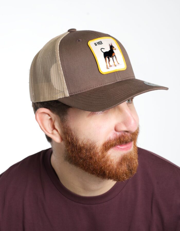 Gorra visera marró amb pegat "Ca Rater"