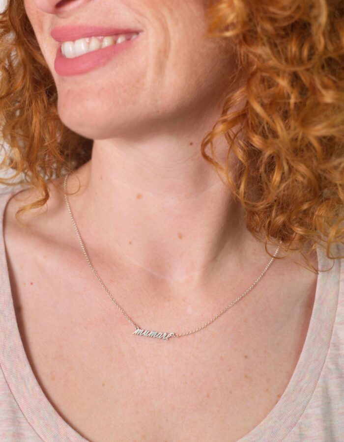 Collaret de plata "Mu mare"