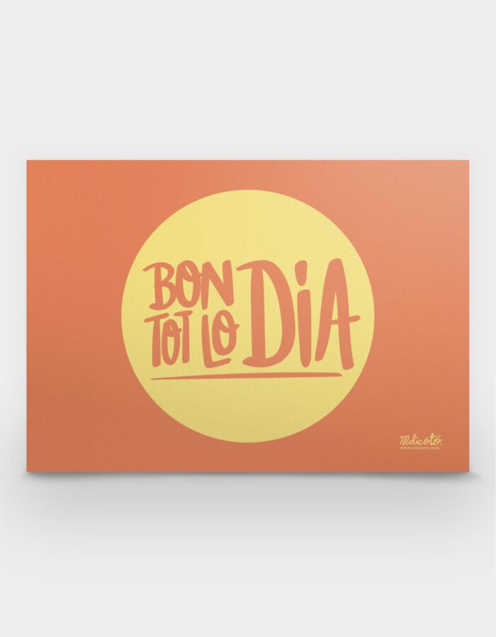 Làmina A6 "Bon dia"