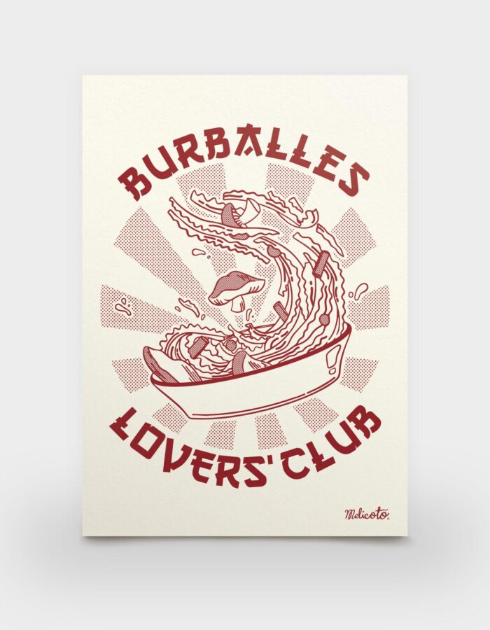 Làmina A5 "Burballes lovers' club"