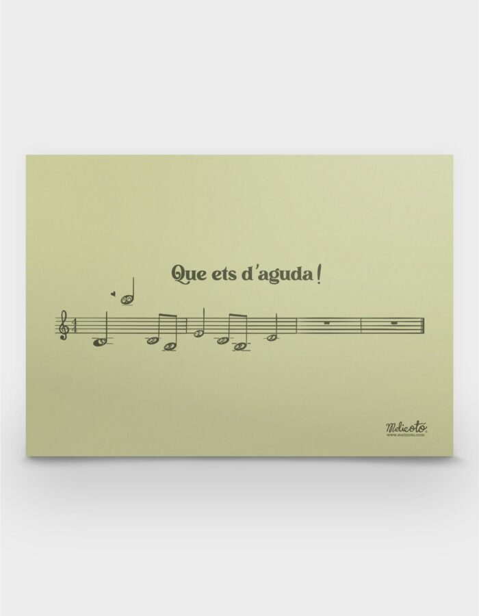 Làmina A6 "Que ets d'aguda!"