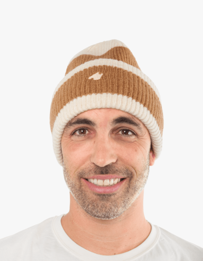 Gorra beix i marró amb brodat "Mallorca"