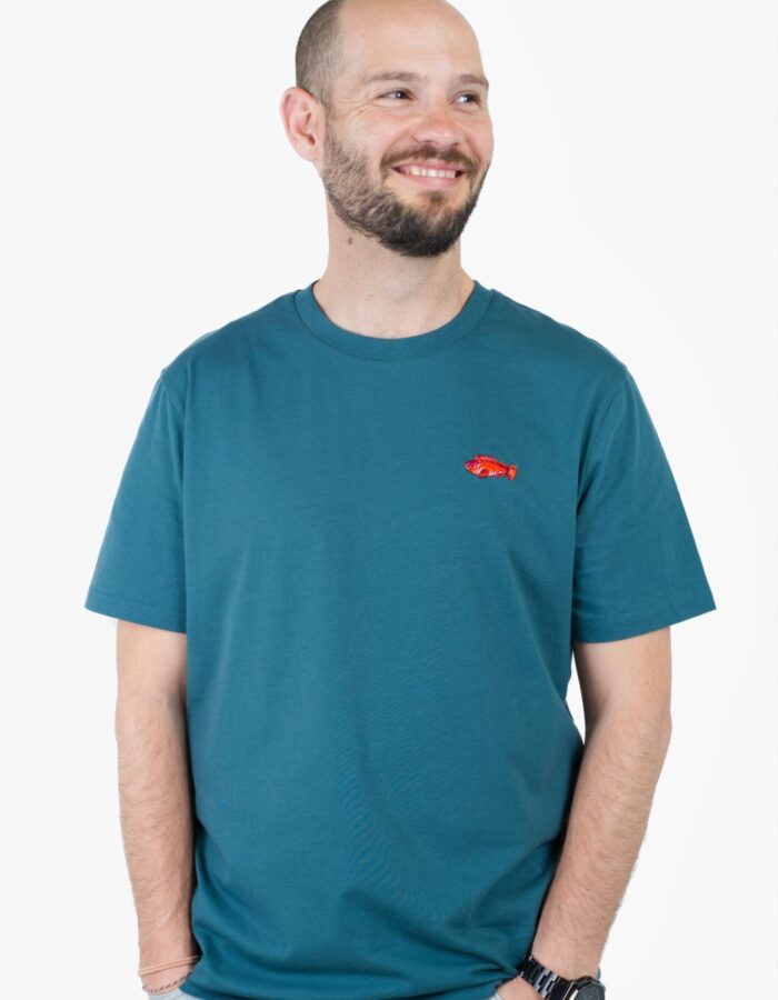 Camiseta amb brodat "Cap-roig"