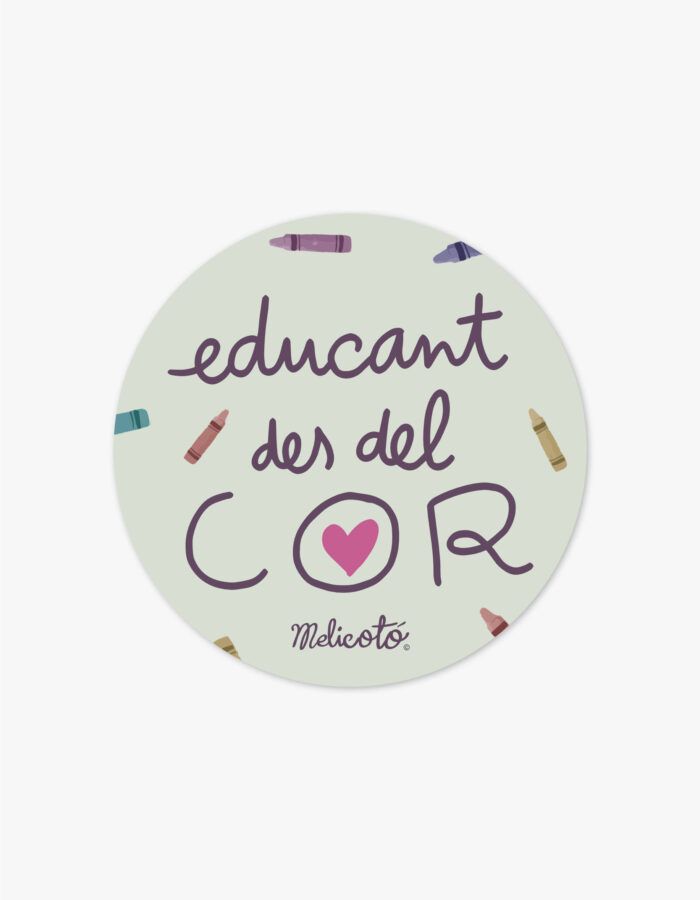 Adhesiu "Educant des del cor"