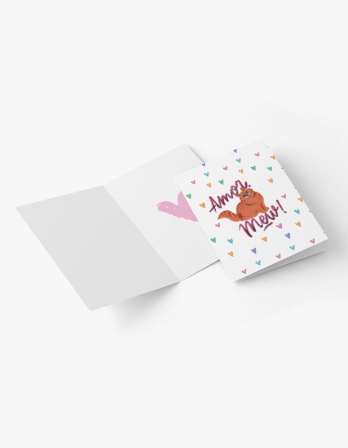 Targeta de felicitació "Amor mew"