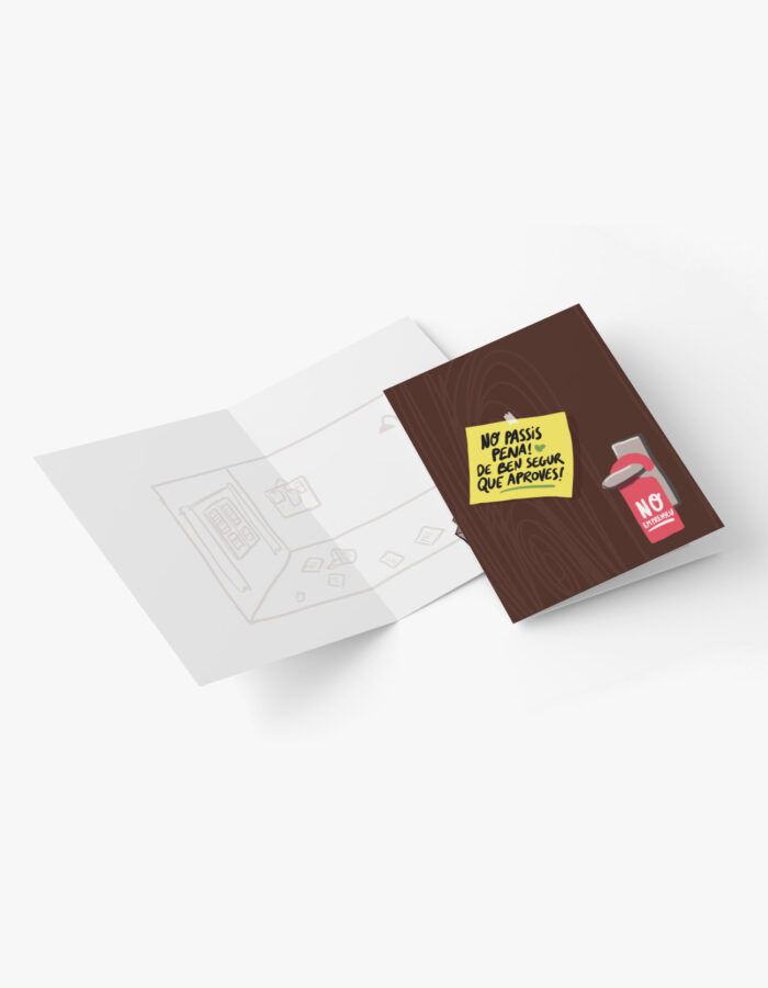 Targeta de felicitació "Segur que aproves"