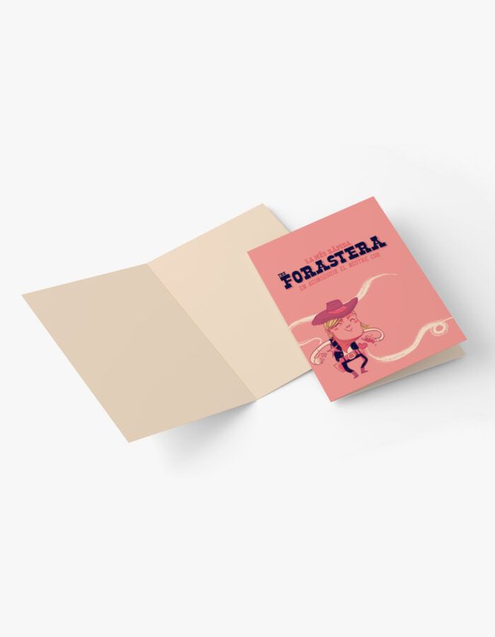 Targeta de felicitació "Forastera"