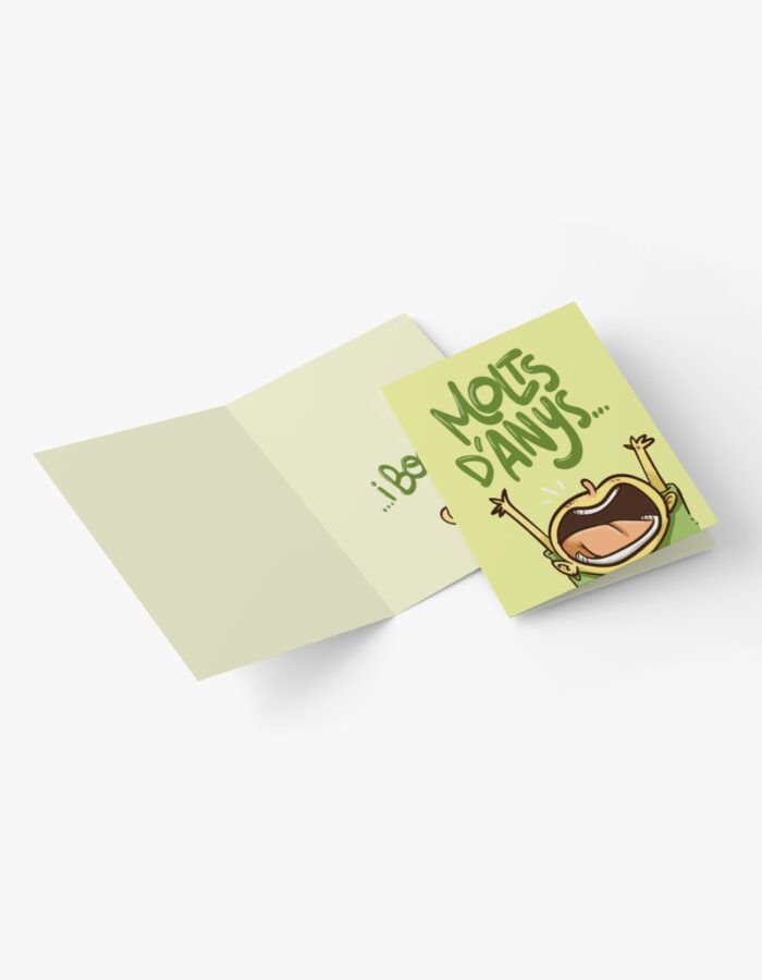 Targeta de felicitació "Molts d'anys, i bons!"