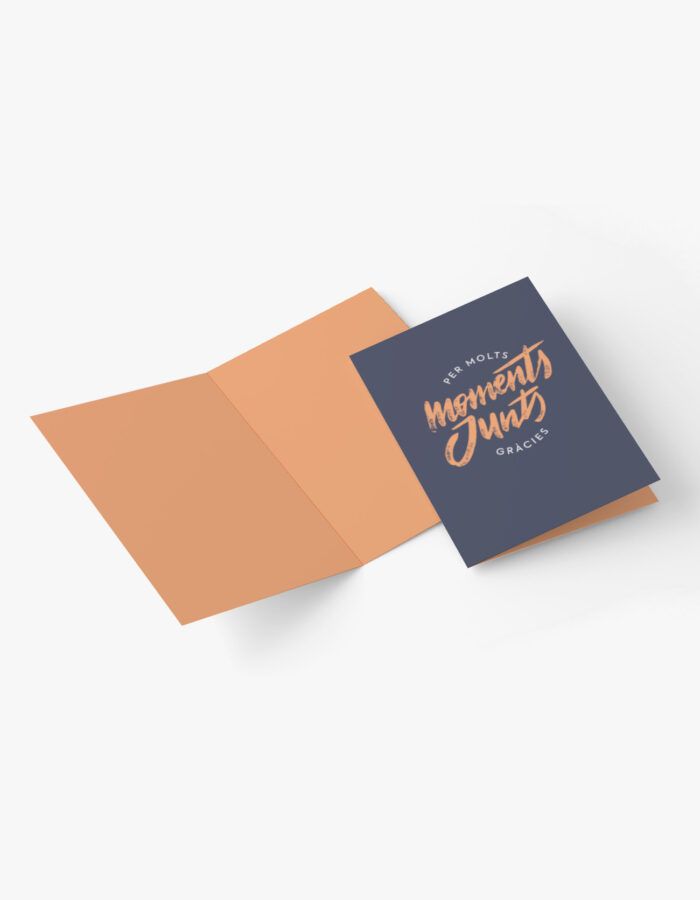 Targeta de felicitació "Moments junts"